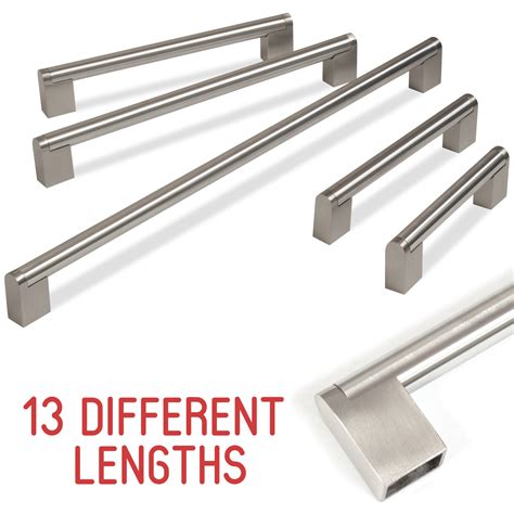 brushed steel kitchen cupboard handles